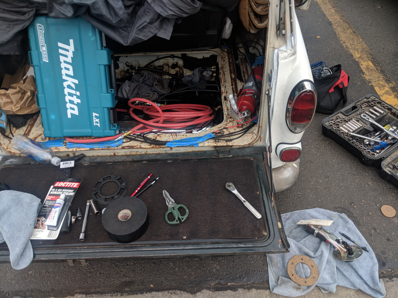 Parking lot repair time.
